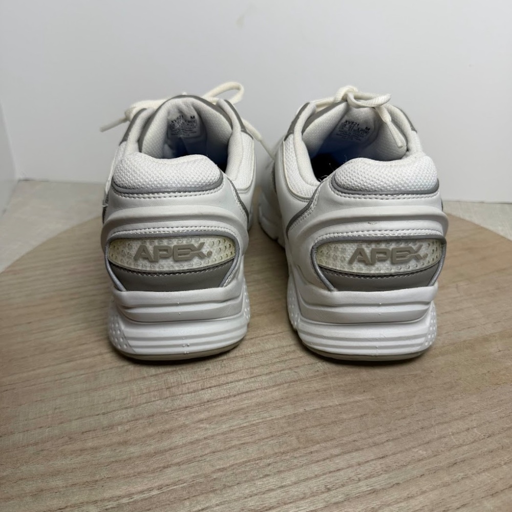 Apex Men’s Walking Shoes US 10.5 X-Wide White Gray NWOT Comfort - Picture 3 of 7